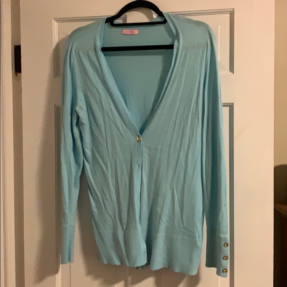 Lilly Pulitzer Light Blue Cardigan